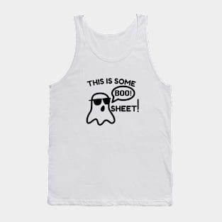 This  is Some BOO Sheet - Funny Halloween - Black Logo Tank Top